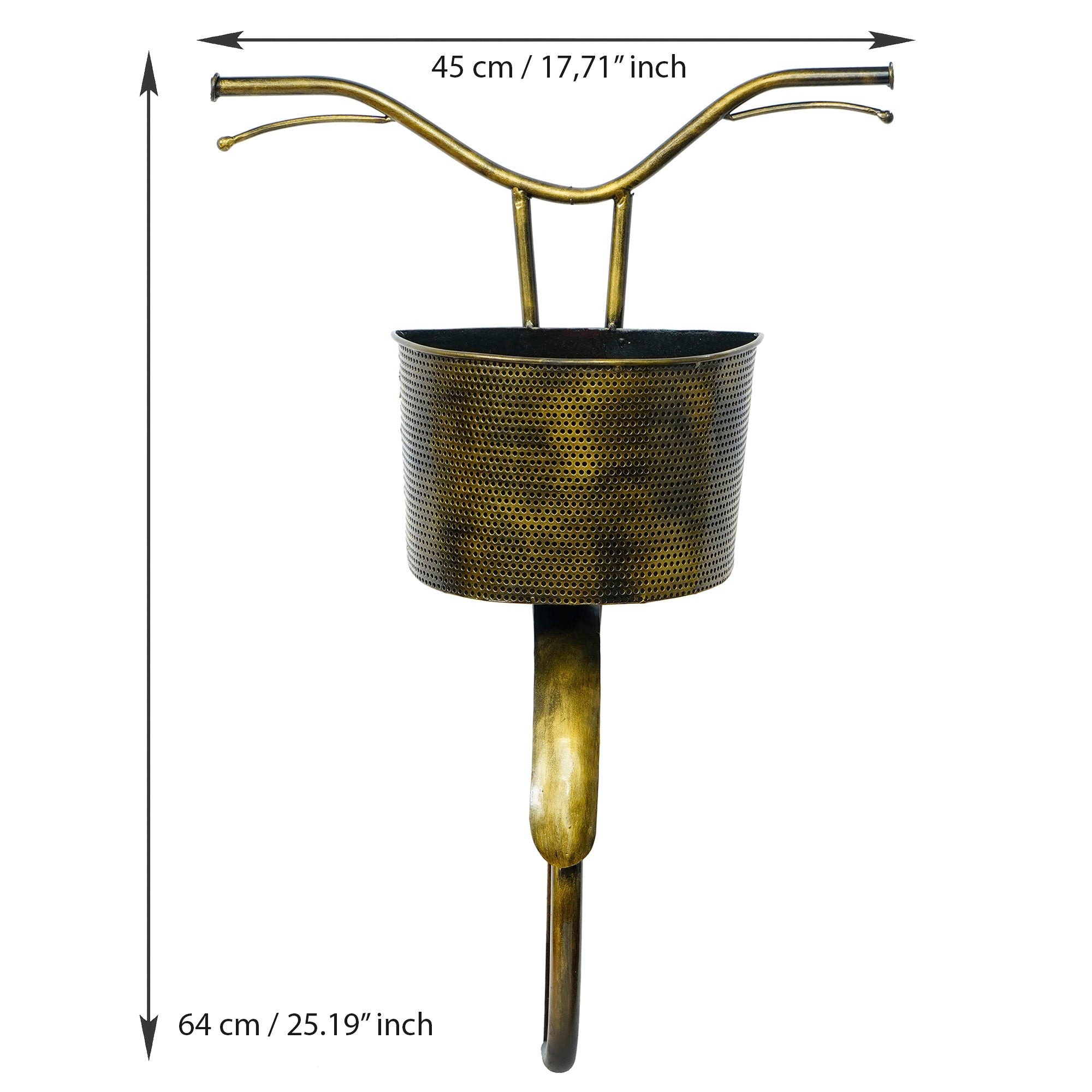 Multiutility Cycle Shape Iron Decorative Wall Hanging Kafalo