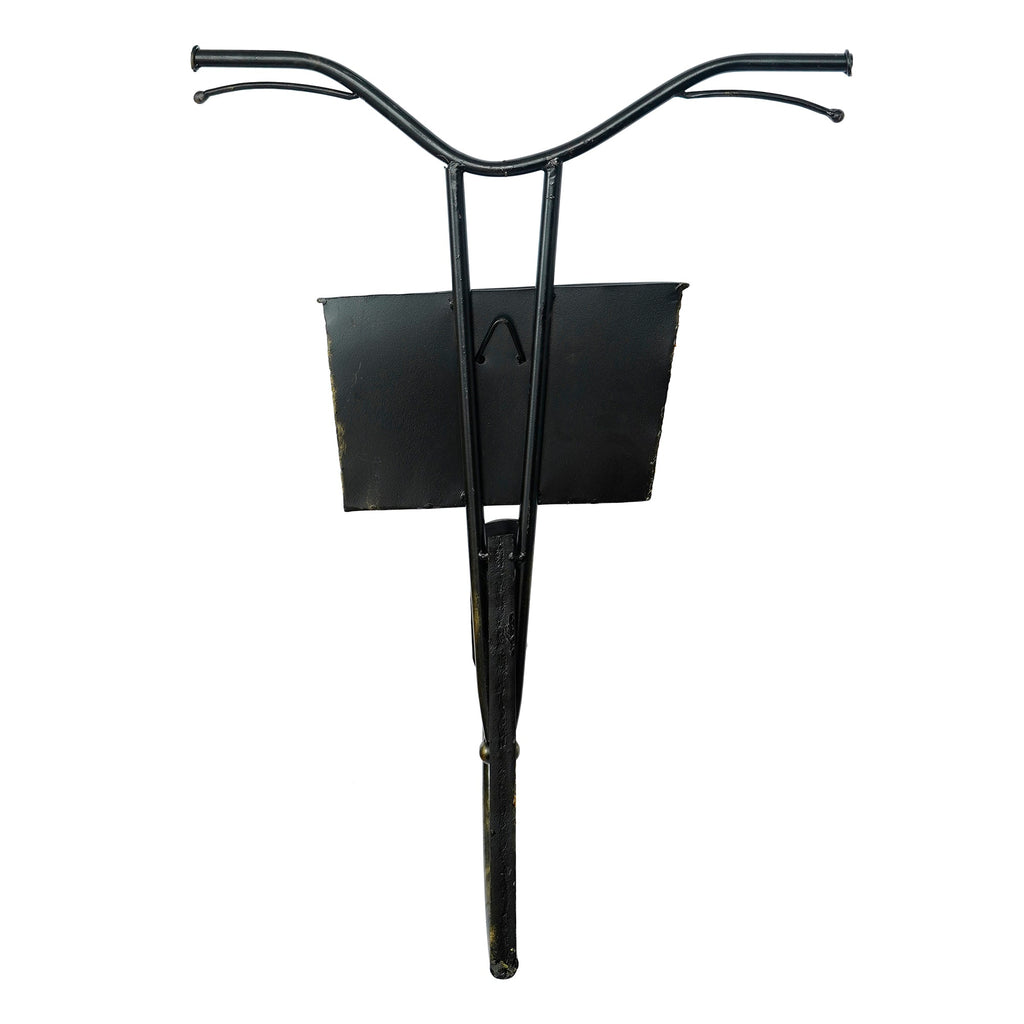 Multiutility Cycle Shape Iron Decorative Wall Hanging Kafalo
