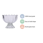 Glass Ice Cream Dessert Bowl Set Of 6 120ml Nestasia