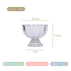 Glass Ice Cream Dessert Bowl Set Of 6 120ml Nestasia