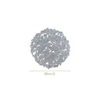 Icy Blue Luxe Round Tablemat Set Of 6 Nestasia