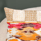 Feathered Print Embroidered Cotton Cushion Cover 50x36cm Nestasia