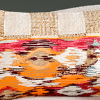 Feathered Print Embroidered Cotton Cushion Cover 50x36cm Nestasia