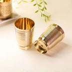 Brass Lining Glass Pair Vedansh Craft