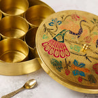 Brass Peacock Masala Daani / Spice Box Vedansh Craft