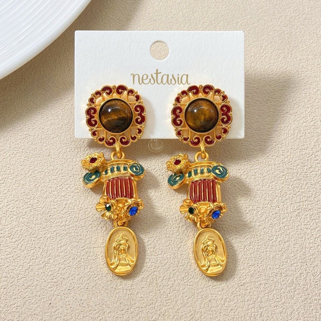 Imperial Grace Dangle Earrings Nestasia