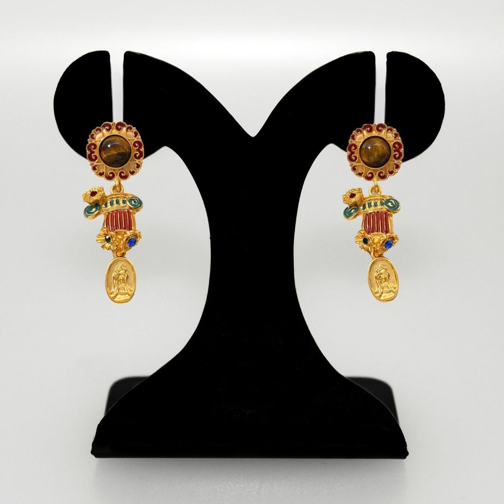 Imperial Grace Dangle Earrings Nestasia