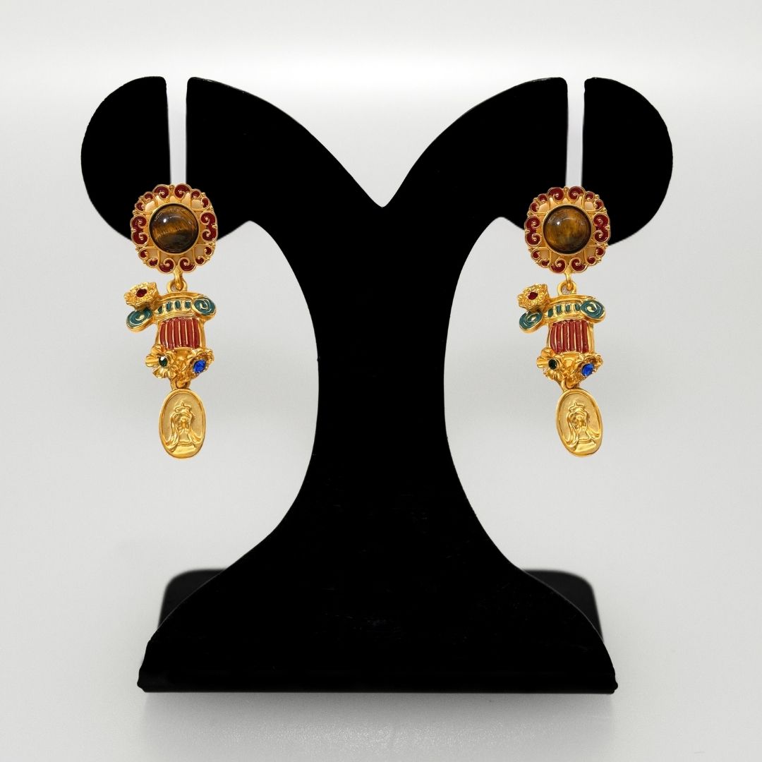Imperial Grace Dangle Earrings Nestasia