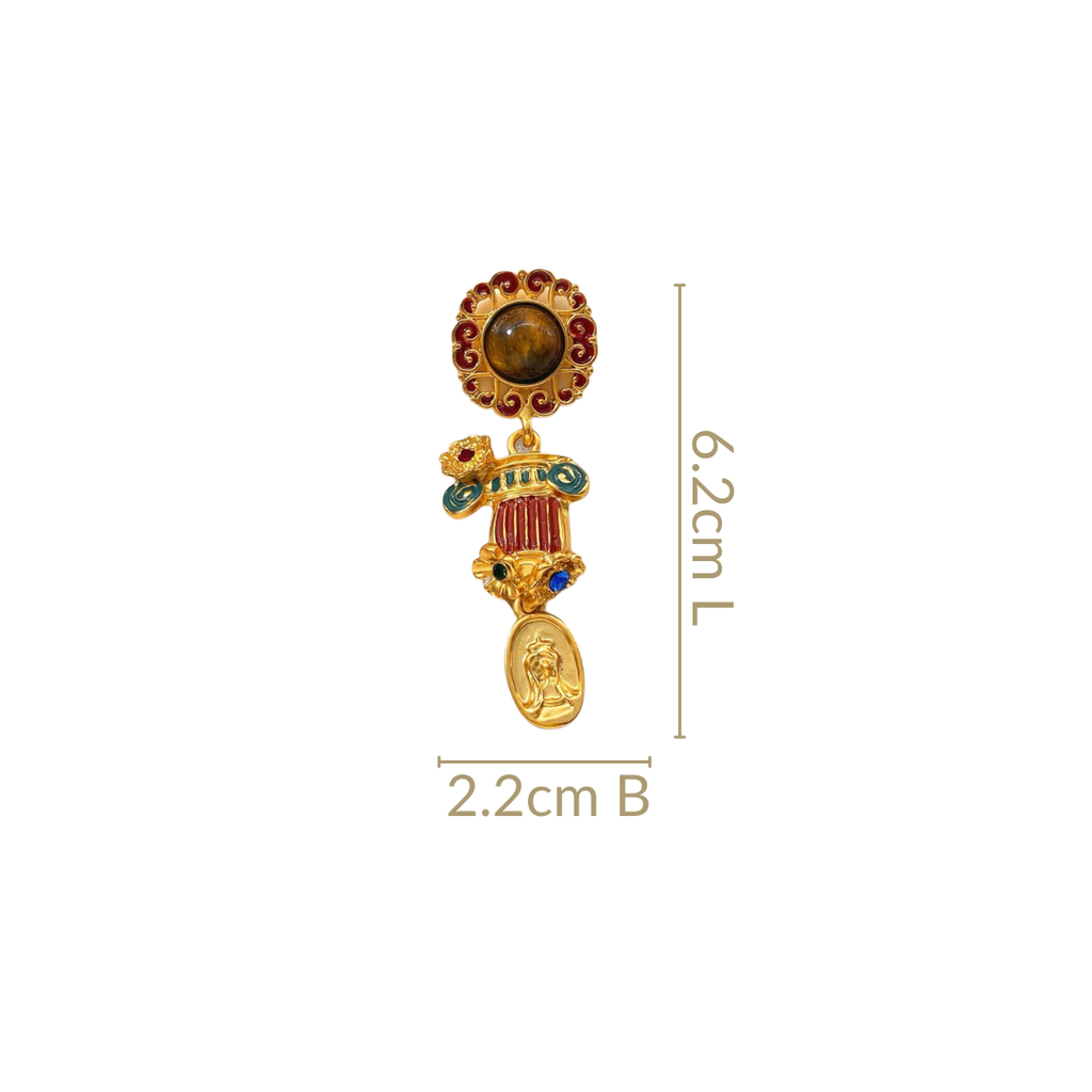 Imperial Grace Dangle Earrings Nestasia