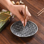 Circle Of Life Engraved Incense Holder With Lemon Grass Incense Sticks Nestasia