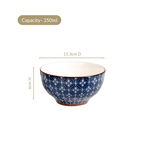 Indigo Ceramic Snack Bowl Set Of 6 350ml Nestasia