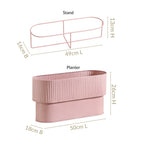 Box Planter With Stand Dusty Pink Nestasia