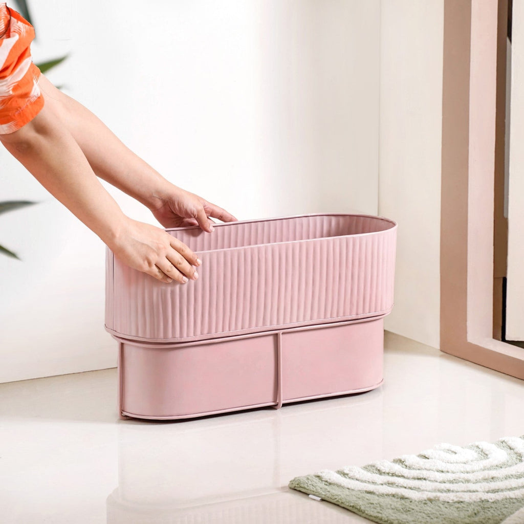 Box Planter With Stand Dusty Pink Nestasia