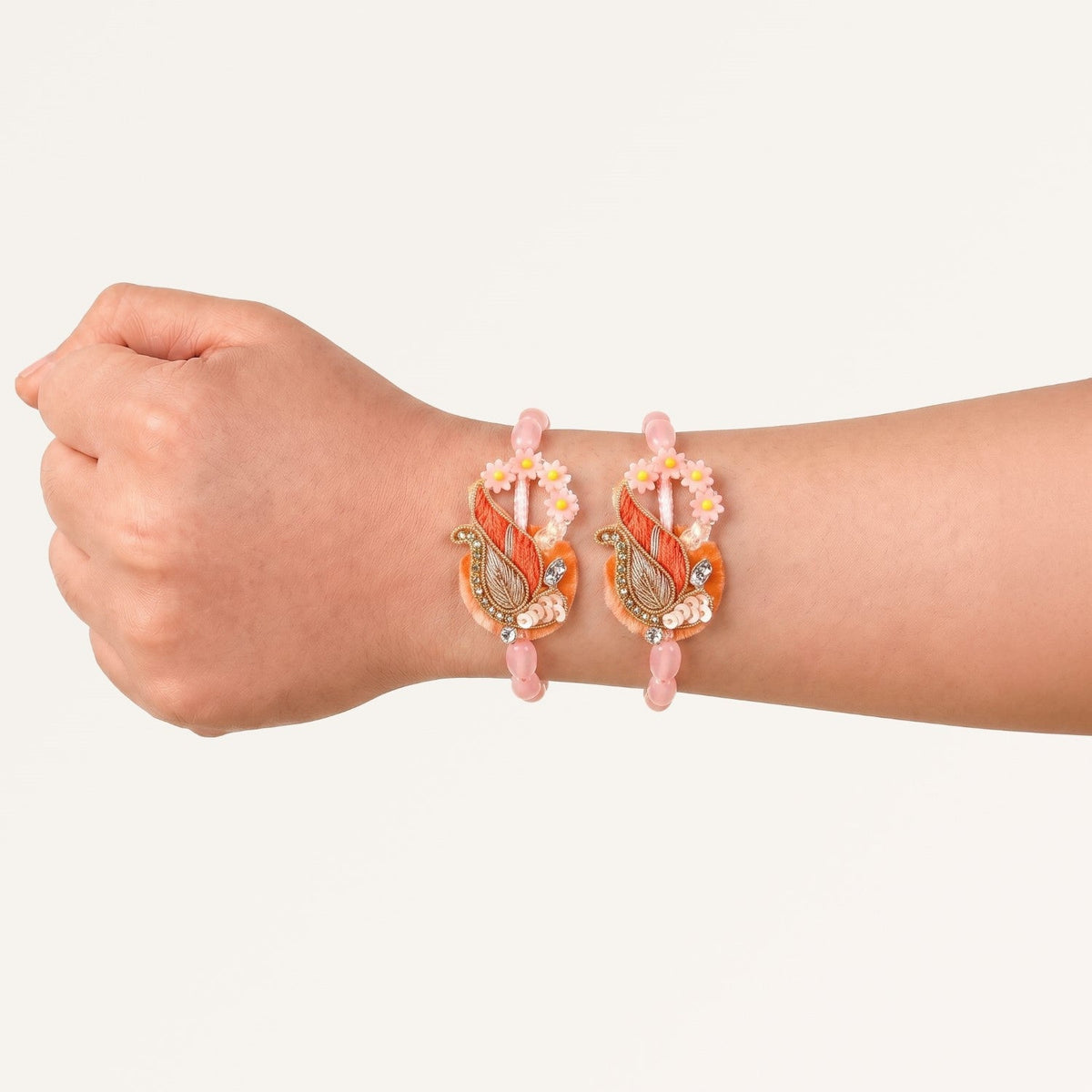 Infinite Floral Rakhi Gift Set Nestasia