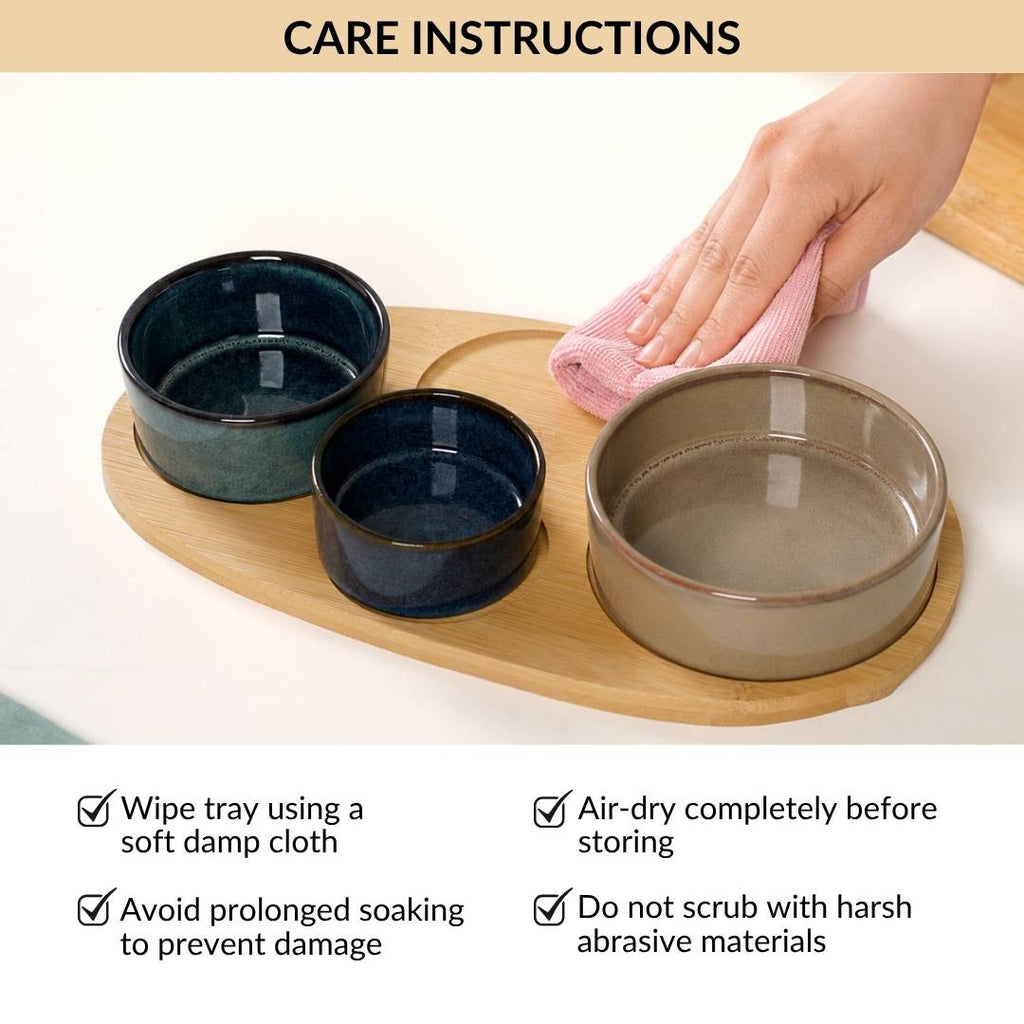 Stoneware Platter Set Of 5 Nestasia