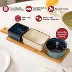 Stoneware Ceramic Serving Set Of 4 Nestasia