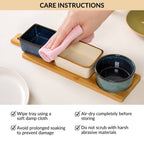 Stoneware Ceramic Serving Set Of 4 Nestasia