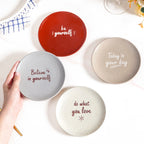 Inspiration Quotes Small Plate Set Of 4 15cm Nestasia