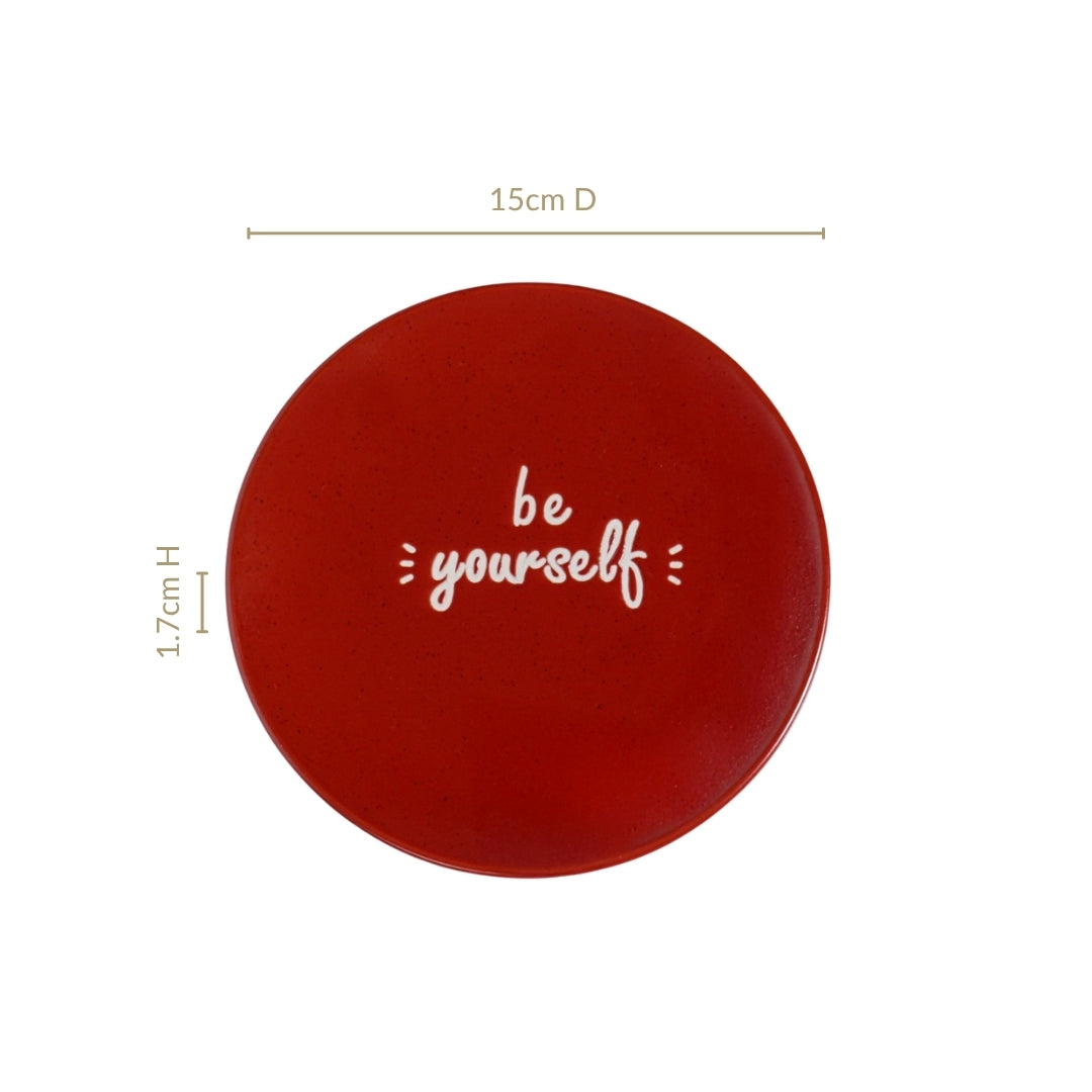 Inspiration Quotes Small Plate Set Of 4 15cm Nestasia