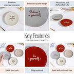 Inspiration Quotes Small Plate Set Of 4 15cm Nestasia