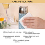 Insulated Titanium Bottle With Magnetic Lid Blue 500ml Nestasia