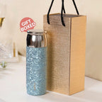 Insulated Titanium Bottle With Magnetic Lid Blue 500ml Nestasia