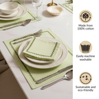 Isabelle Table Linen Gift Hamper Box With Set Of 6 Mats Napkins And Rings Nestasia