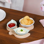 Flower Leaf Snack Platter Set Nestasia