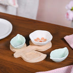 Flower Leaf Snack Platter Set Nestasia
