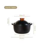 Maison Black Stew Pot 3600ml Nestasia