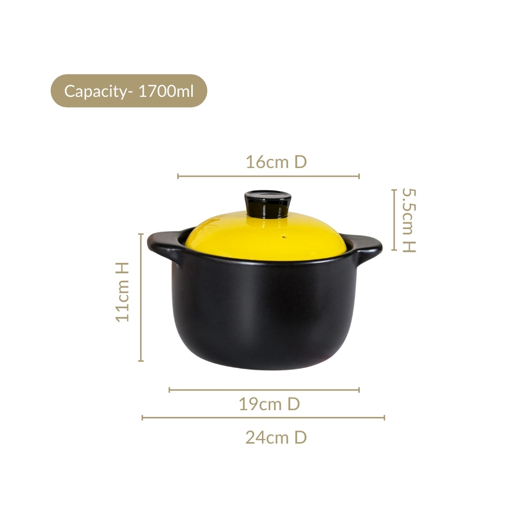 Limonelle Ceramic Flame Safe Tureen Cooking Pot 1700ml Nestasia