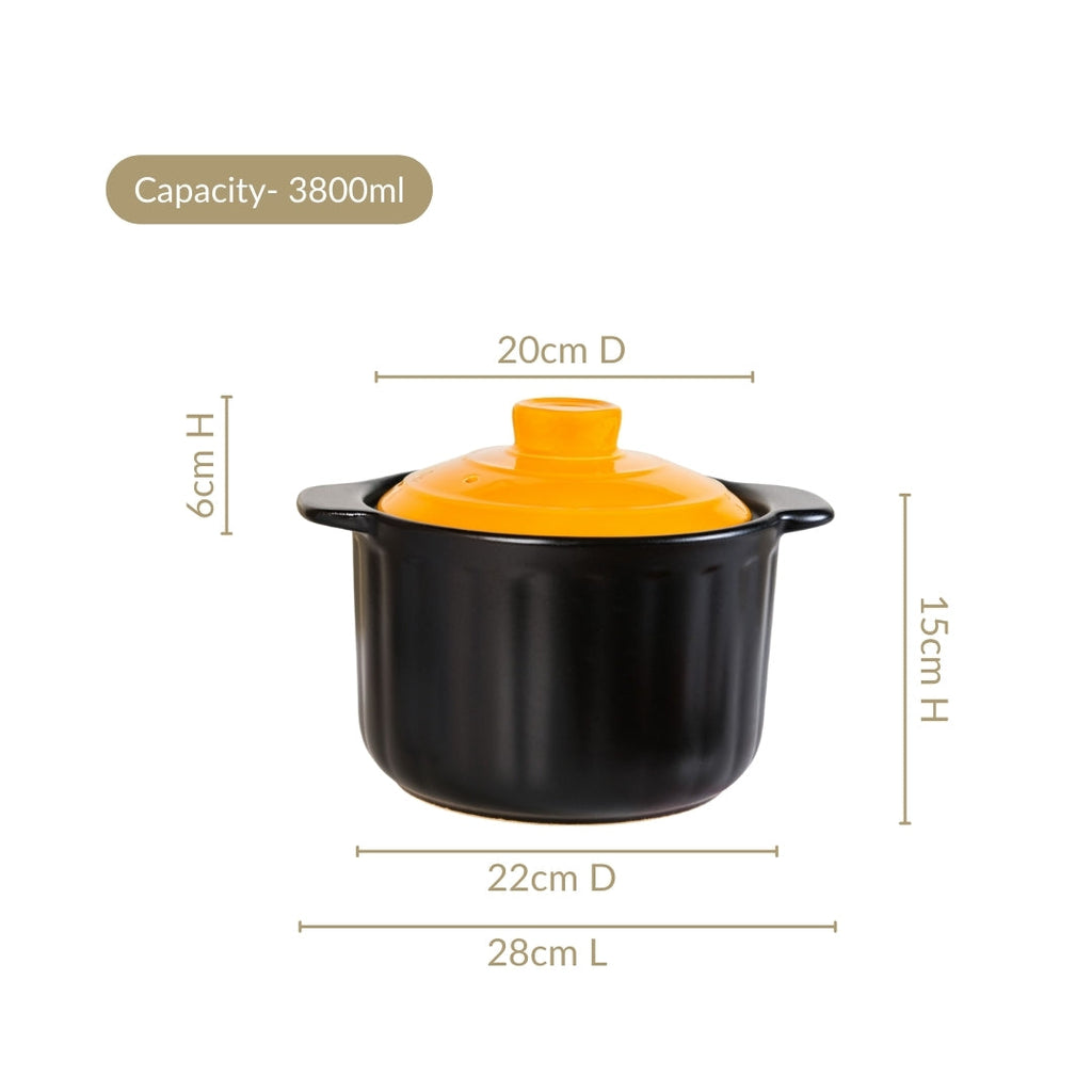 Ceramic Braising Cookpot 3800ml Nestasia