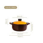 Clementine Ceramic Cooking Pot 4000ml Nestasia