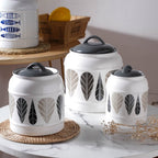 Airtight Jars Black And White Nestasia