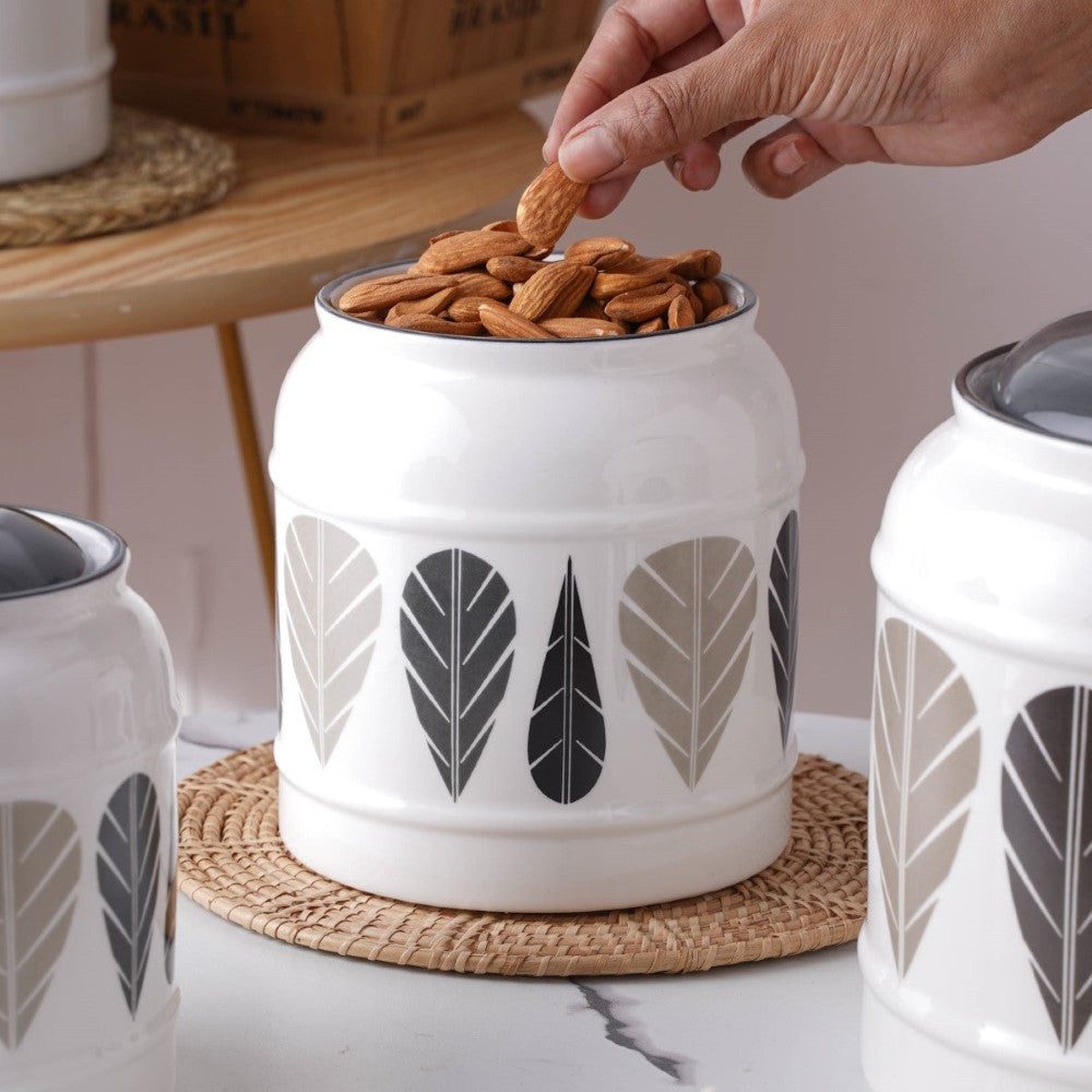Airtight Jars Black And White Nestasia