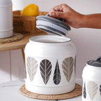 Airtight Jars Black And White Nestasia