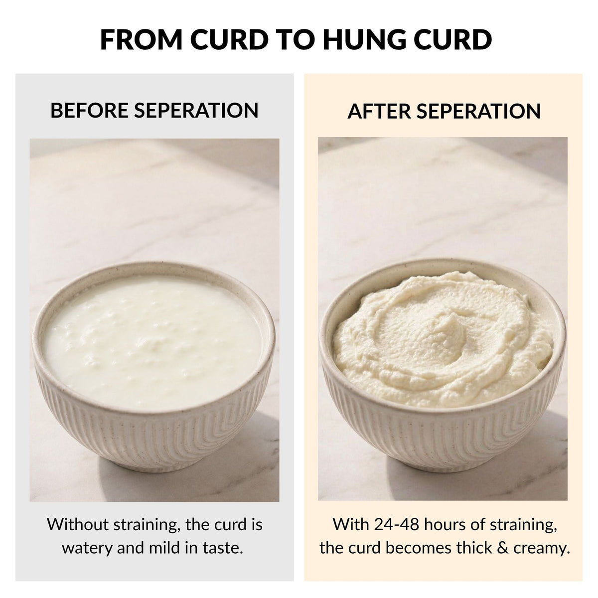 Stainless Steel Curd Strainer 1000ml Nestasia