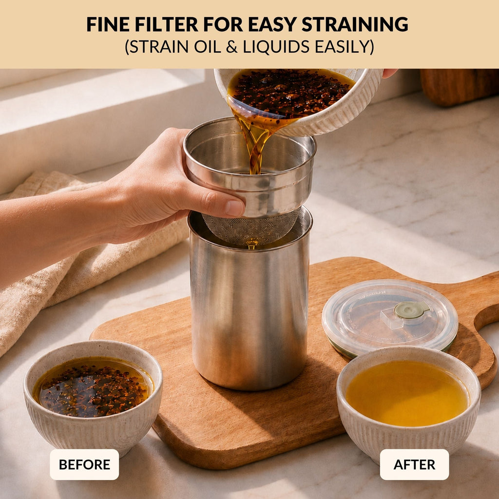 Stainless Steel Curd Strainer 1000ml Nestasia