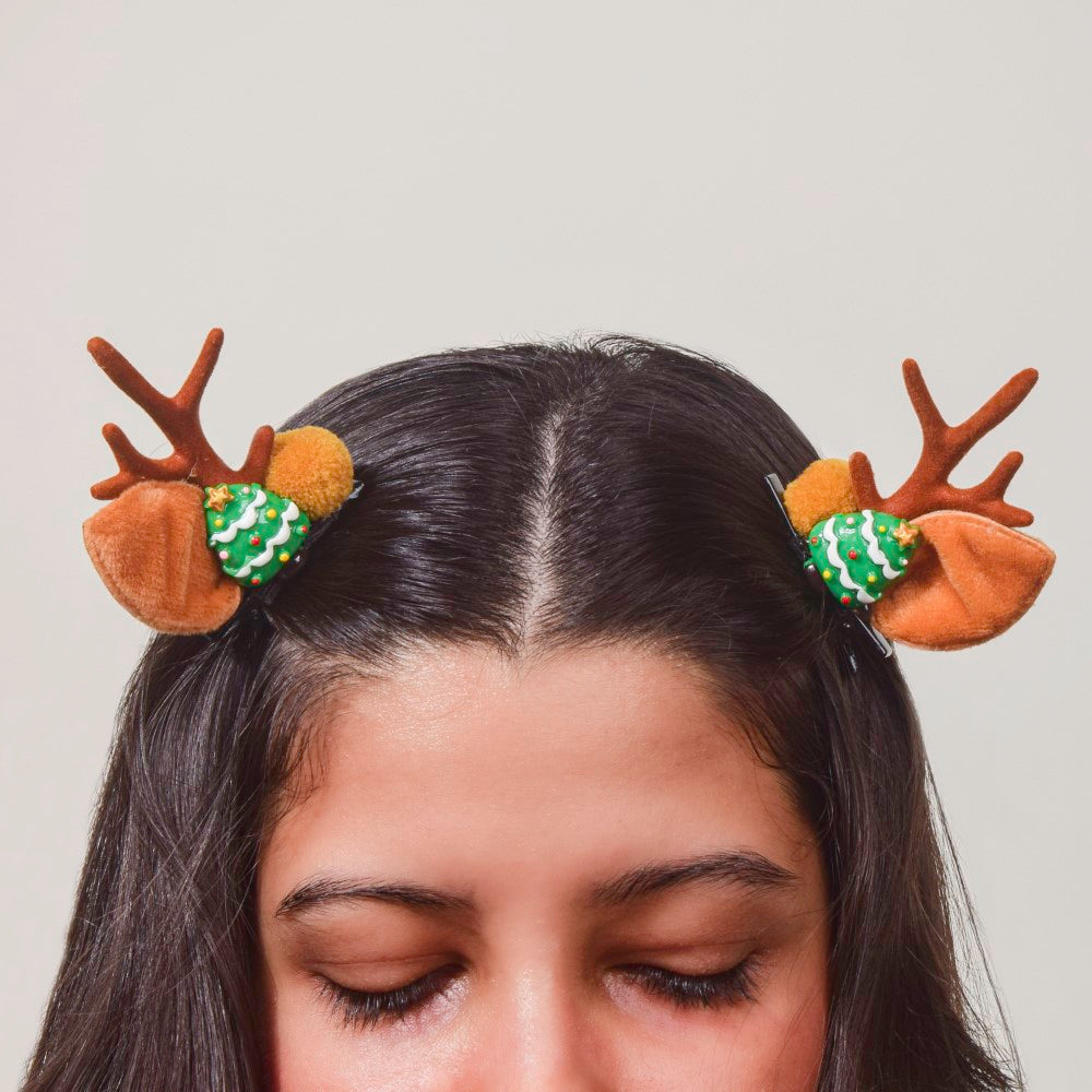 Christmas Tree Hairclip Set Of 2 Nestasia