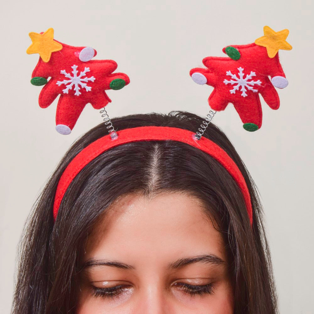 Christmas Tree Hairband Red Nestasia