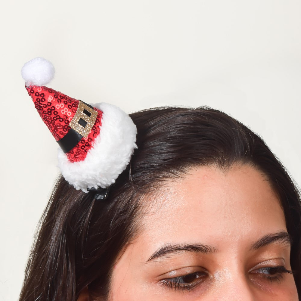 Christmas Hat Hairpin Nestasia