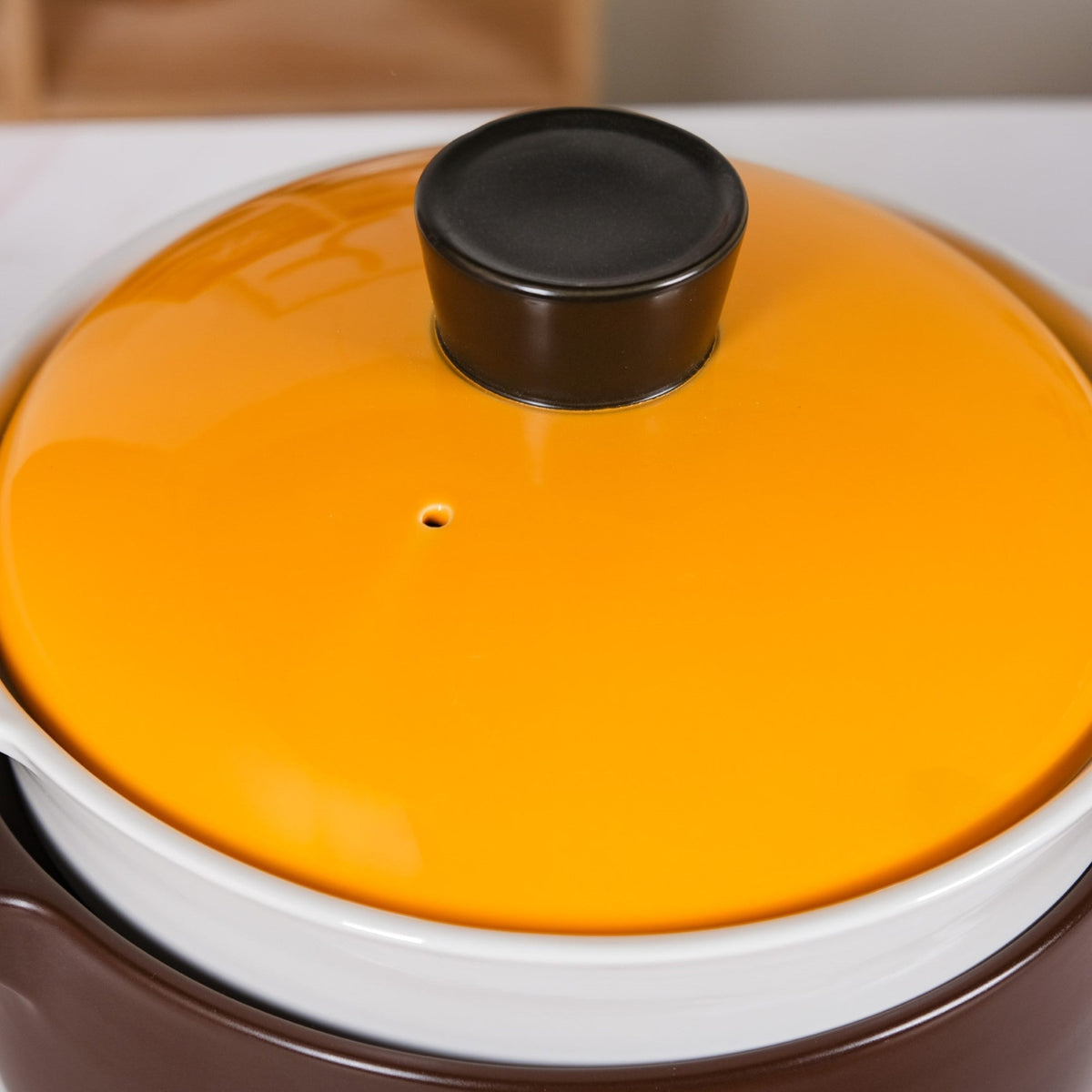Clementine Japanese Style Ceramic Cooking Pot With Steamer 4100ml Nestasia