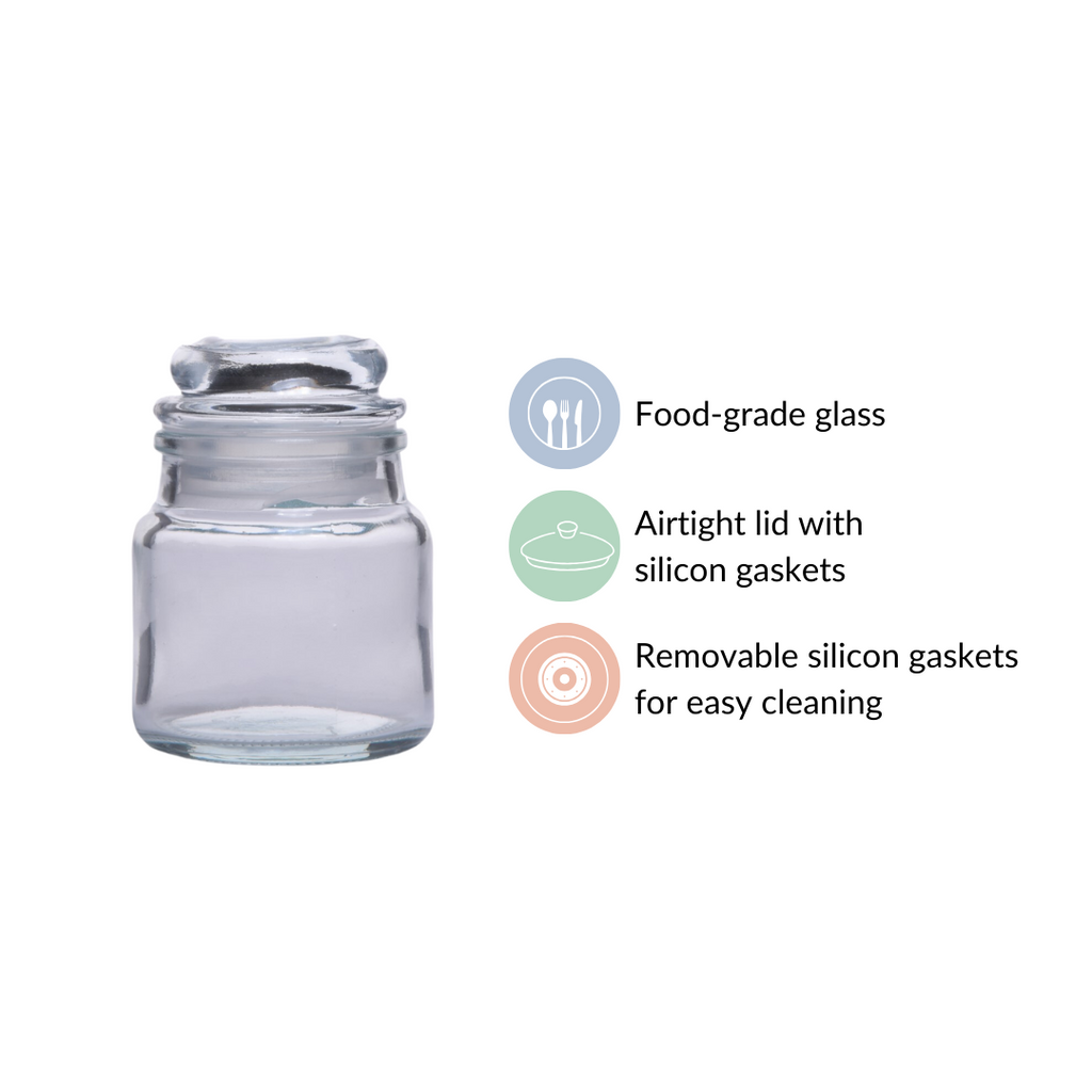 Airtight Mini Spice Jars Set Of 12 100ml Nestasia
