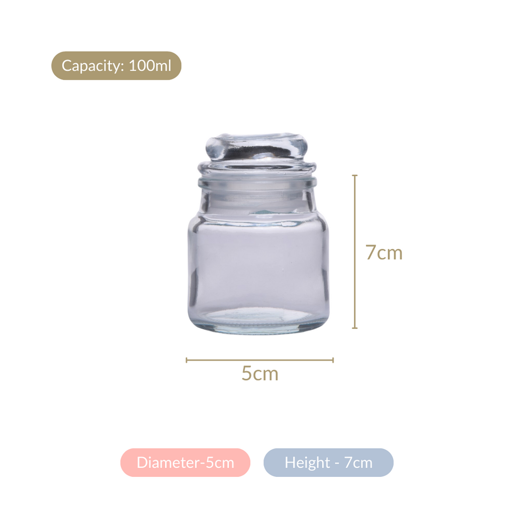 Airtight Mini Spice Jars Set Of 12 100ml Nestasia