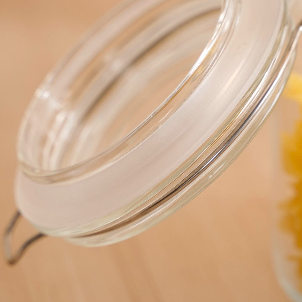 Airtight Glass Jars With Clip Lids Set Of 4 1000ml Nestasia