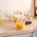 Airtight Glass Jars With Clip Lids Set Of 4 1000ml Nestasia