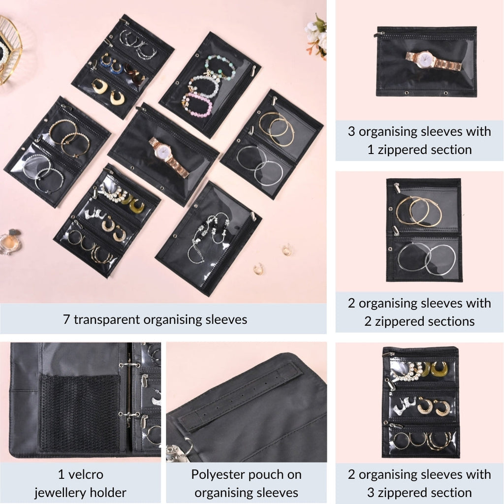 Jewellery Organiser And Storage Bag Brown Nestasia