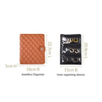 Jewellery Organiser And Storage Bag Brown Nestasia