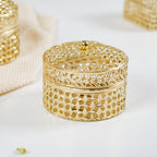 Set Of 2 Ornate Dry Fruit Box Gold Nestasia