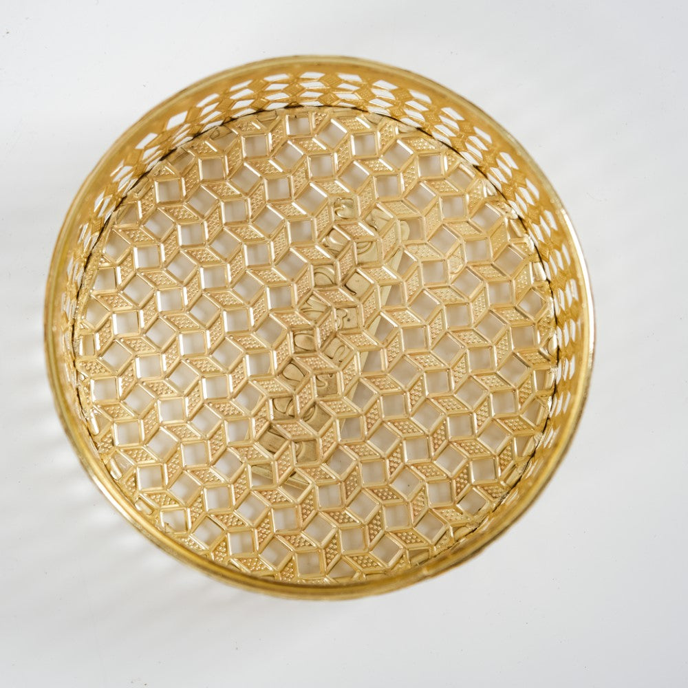 Set Of 2 Ornate Dry Fruit Box Gold Nestasia